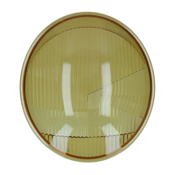 Ersatzglas Scheinwerferglas gelb für liegende Scheinwerfer VW Käfer  -07.67 vergl. 111941115G